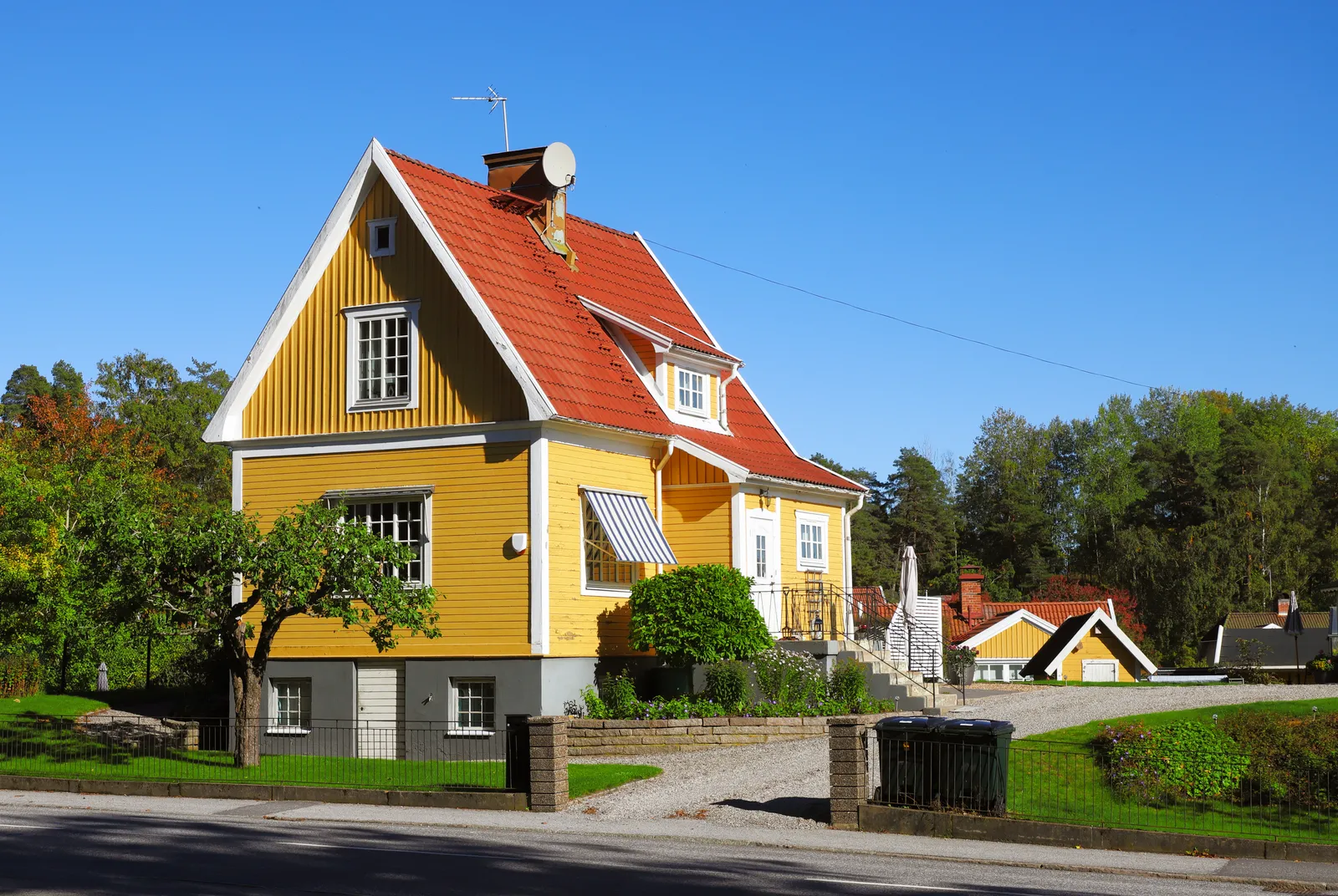 Hus i Gideonsberg där radonhalten mäts